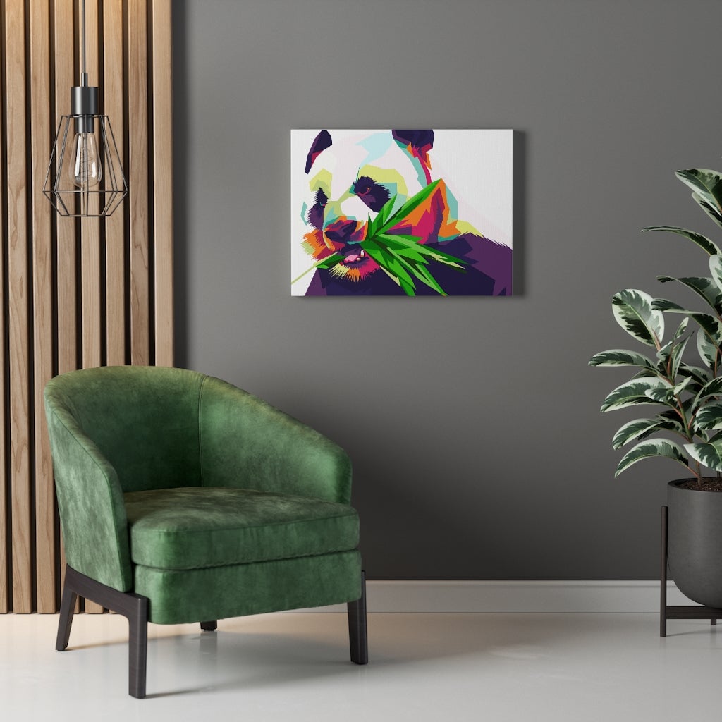 Decorative Pop Art Panda / Multicolor Canvas Print - Your Home, Refurnished