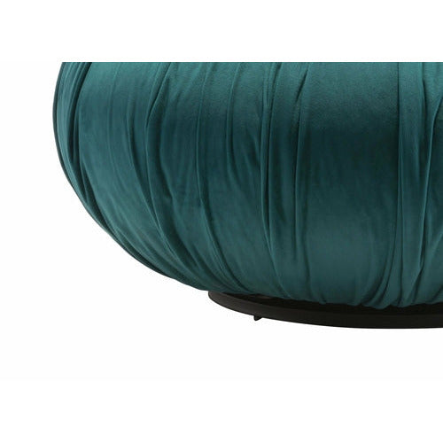 25.6" x 25.6" x 13.6" Green, Velvet, Wood, Ottoman - Your Home, Refurnished