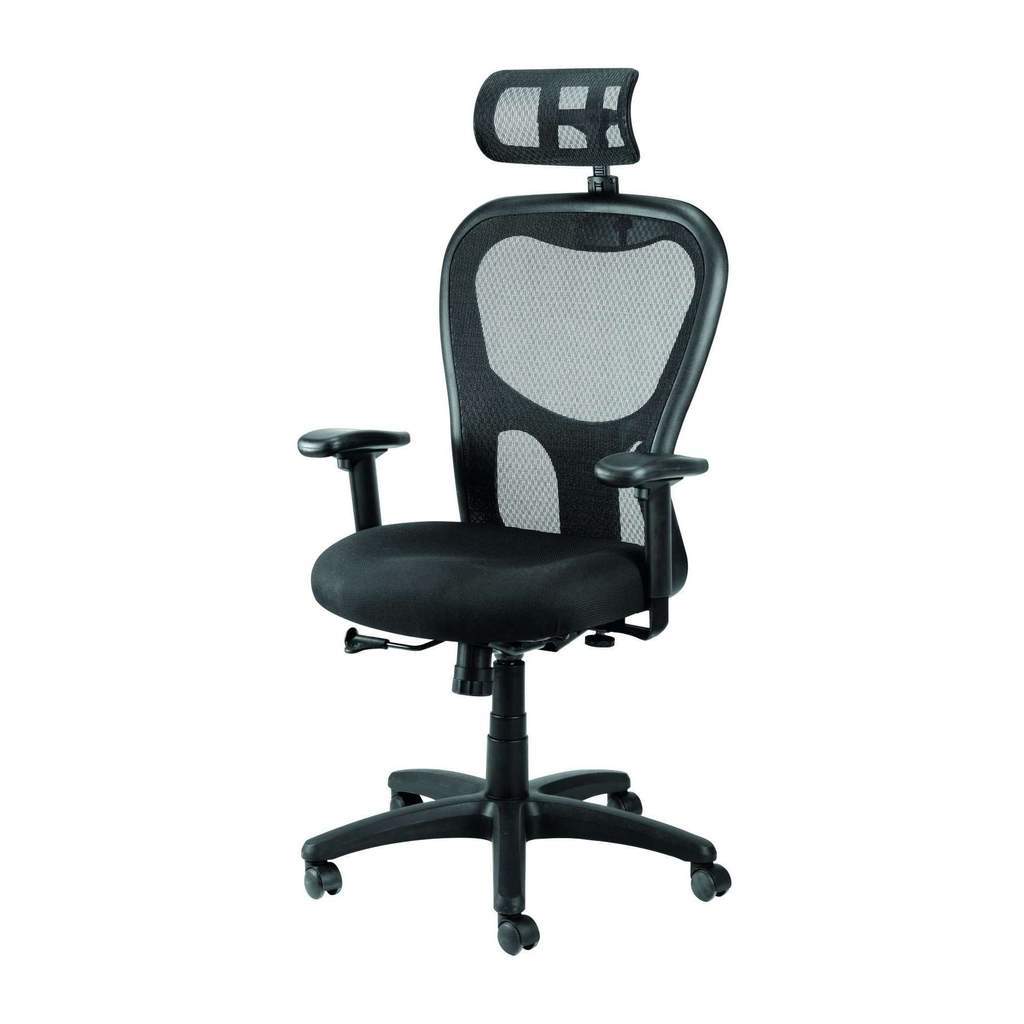 Black Mesh Fabric Rolling Office Desk  Chair - Your Home, Refurnished