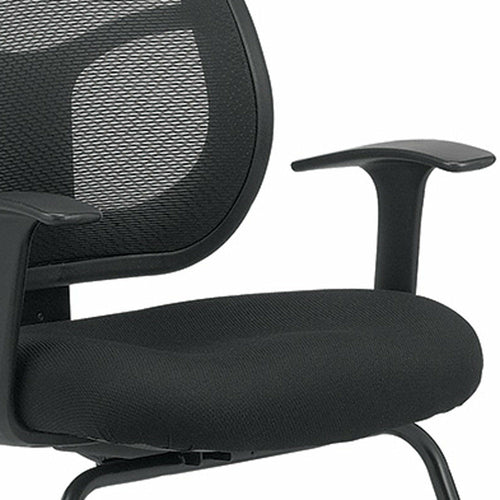 24" x 20" x 36"  Black Mesh / Fabric Guest Chair - Your Home, Refurnished