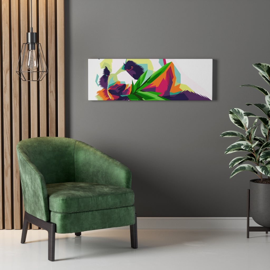 Decorative Pop Art Panda / Multicolor Canvas Print - Your Home, Refurnished