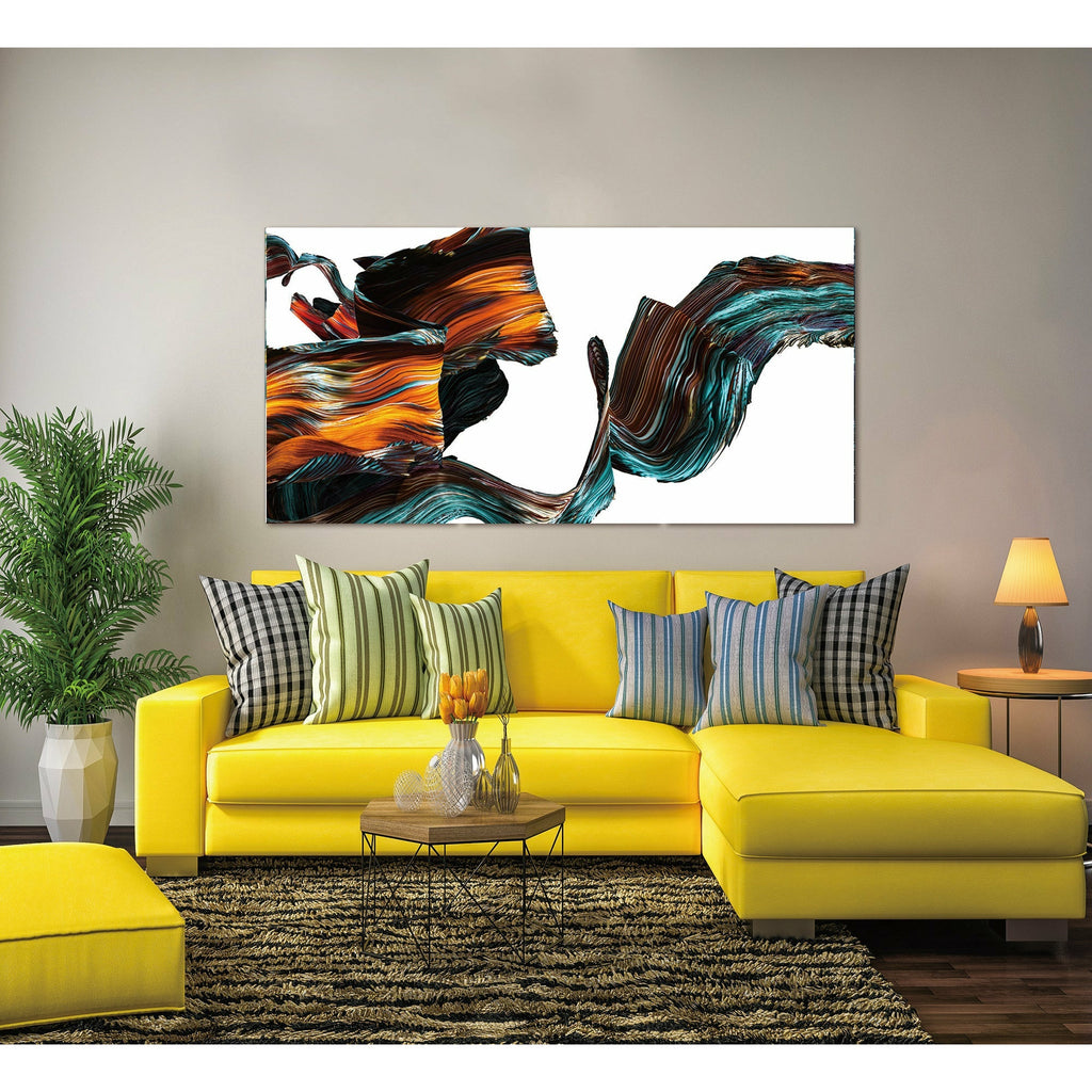 Abstract Multi Color Float Acrylic Print Unframed Wall Art - Your Home, Refurnished