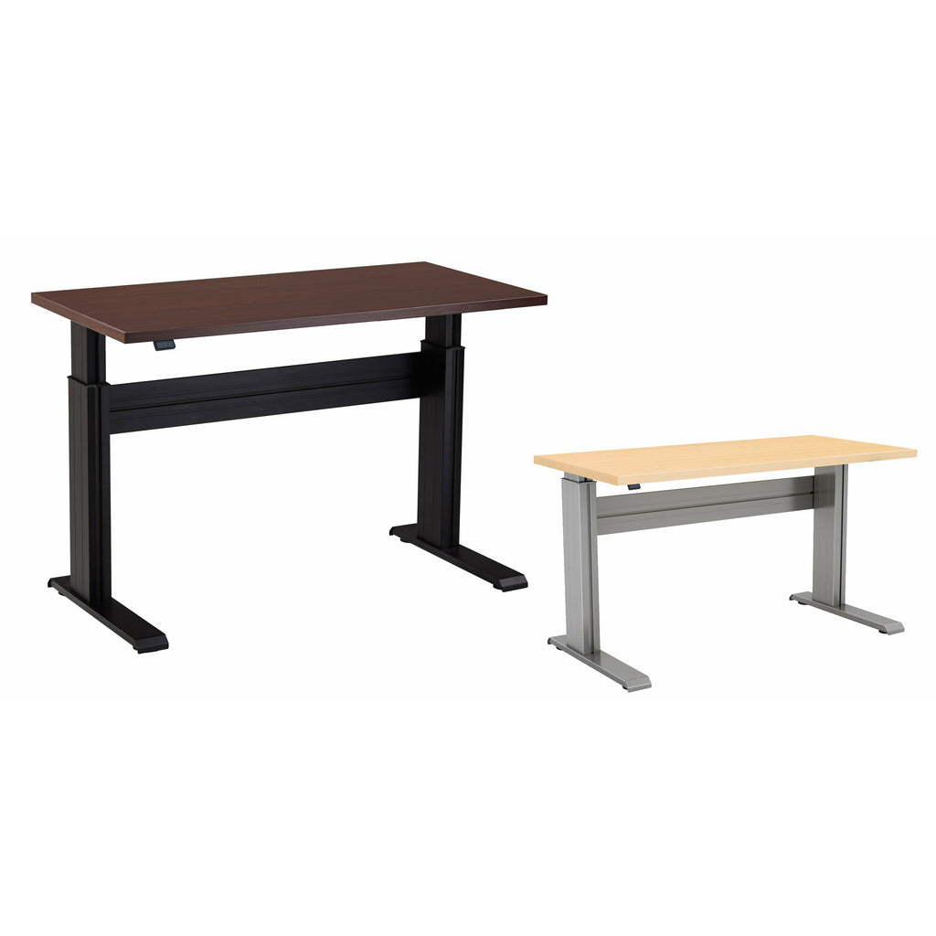 Right Angle Products - Eficiente LT 2 Leg Bow Front Worksurface Stand Up Adjustable Desk - Your Home, Refurnished