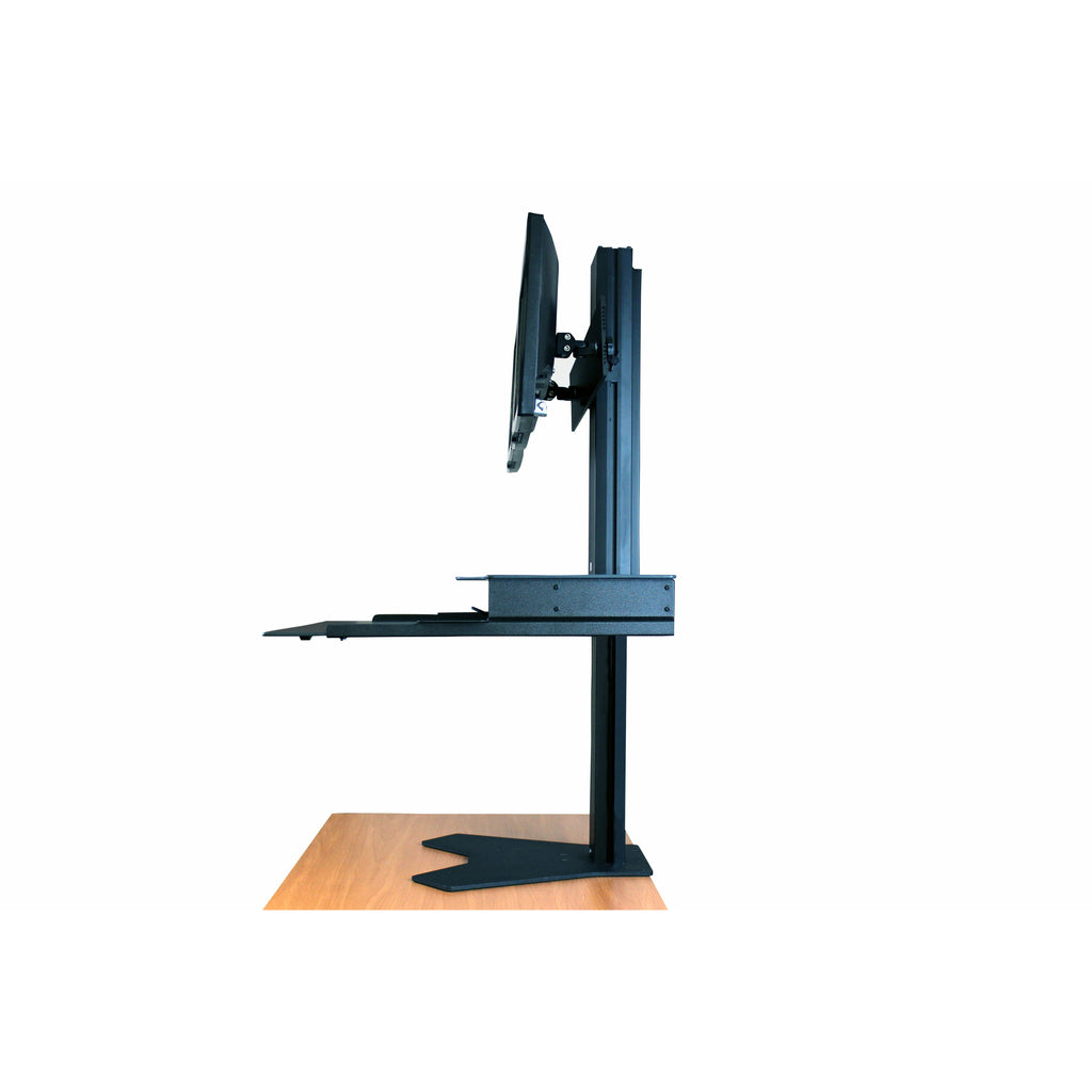 Right Angle Products Hover Helium Desktop Sit to Stand Converter Black. Single Monitor Bracket - Your Home, Refurnished