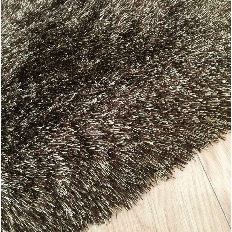 Fancy Collection Solid Brown Shag Area Rug - Your Home, Refurnished