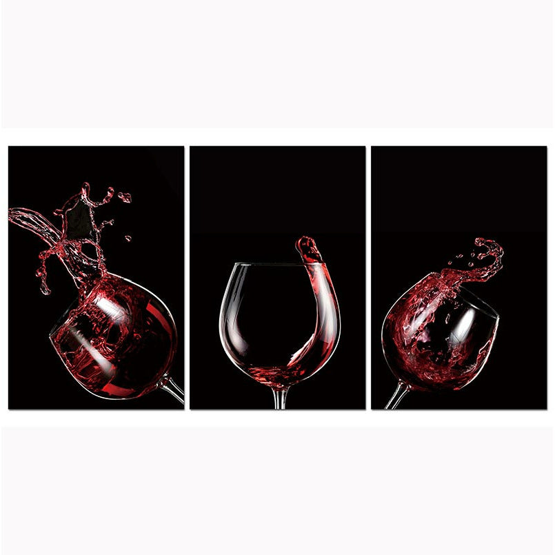 Red Wine Celebration Acrylic Wall Art - Your Home, Refurnished