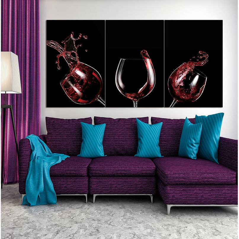 Red Wine Celebration Acrylic Wall Art - Your Home, Refurnished