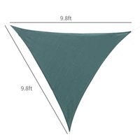 Outsunny Triangle 10' Sun Shade Sail Canopy Shelter Green +Carrying - Your Home, Refurnished