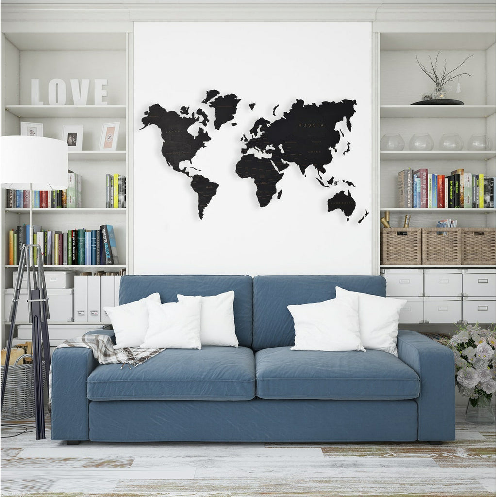 Metal World Map Wall Art,85x58cm, Compass and Flower Motives with World Map  Metal Wall Decor, Compass and World Map Metal Wall Art sold by FANTECRAFT  on Storenvy
