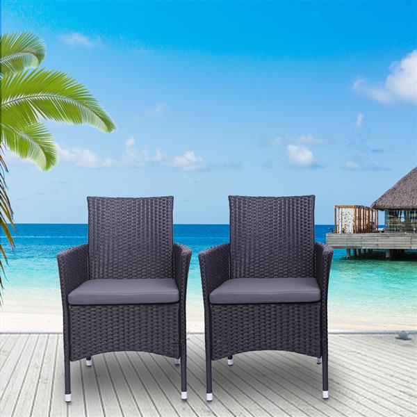 2pcs Single Backrest Chairs Rattan Sofa - Your Home, Refurnished